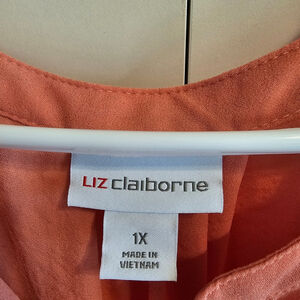 Liz Claiborne Coral Blouse 1X